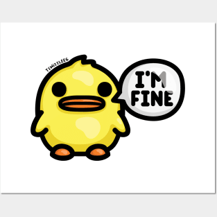 Chonky Duck - I'm Fine Posters and Art